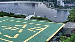 Hubschrauber Landeplatz Rio de Janeiro Pano