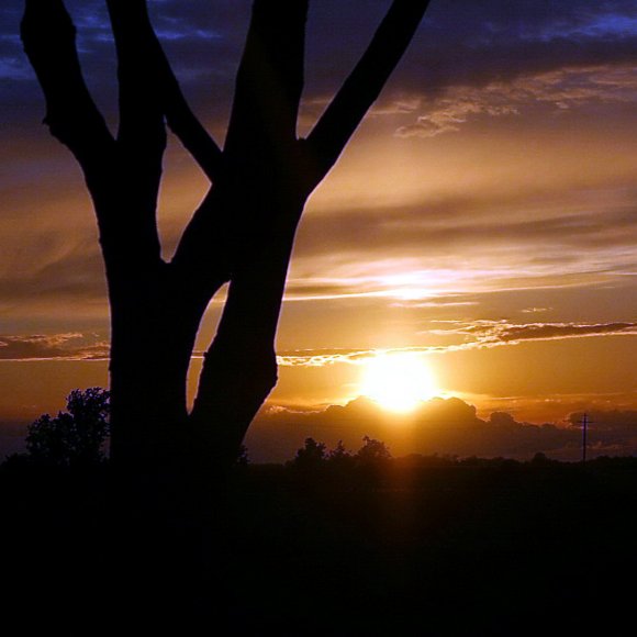 Abendrot-Sonnen-Untergang