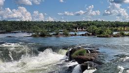 Wasserfall Iguacu Stromschnellen